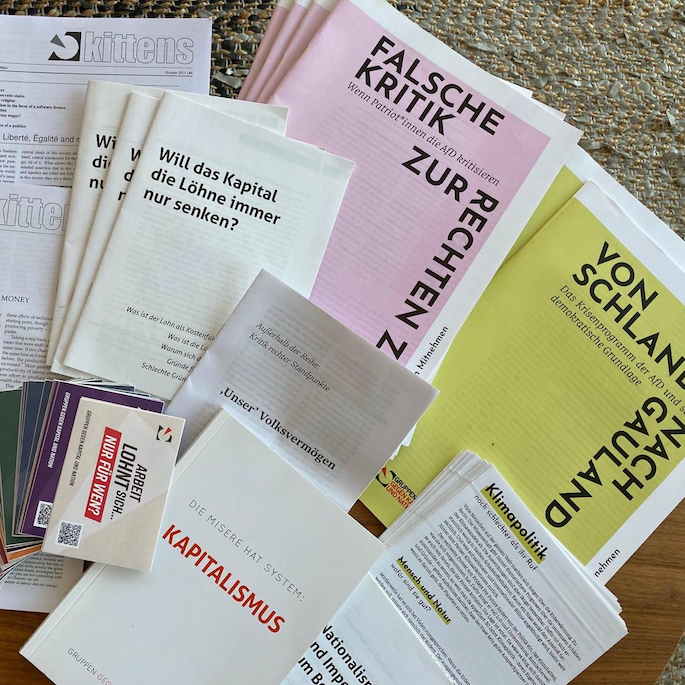 Brosch&uuml;re Flugblatt